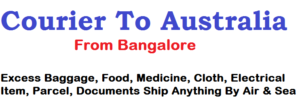 Courier Charges To Darwin From Bangalore